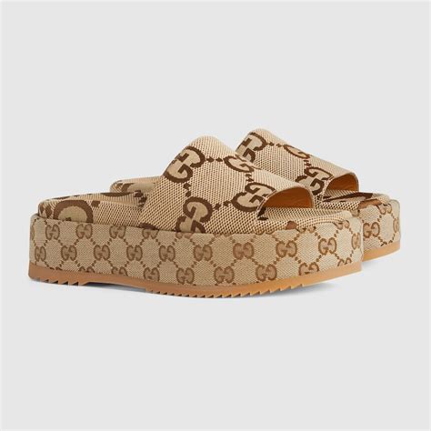 gucci women's platform slide sandal review|Gucci women's platform slide sandal.